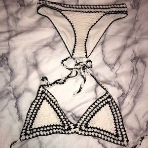 White Crochet Bikini